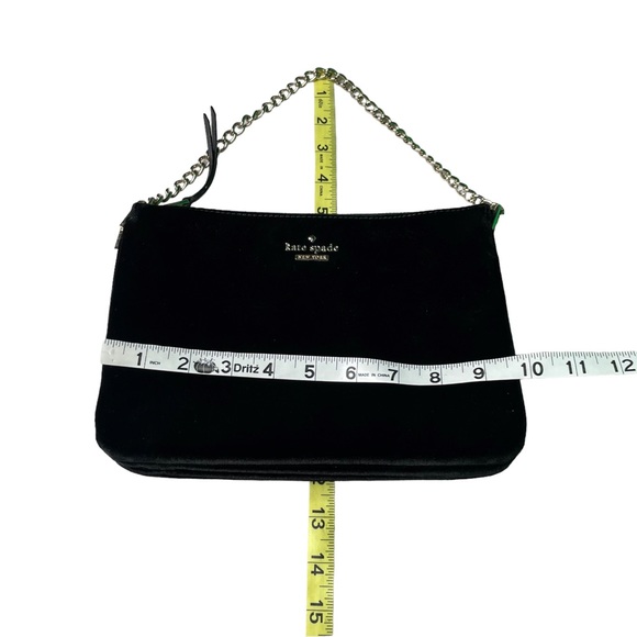 Kate Spade New York 249634 Womens Dawn Place Velvet Madelyne Hand Bag Black. - Picture 15 of 15